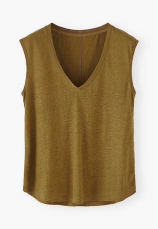 Jersey tank, Olive khaki, webstill