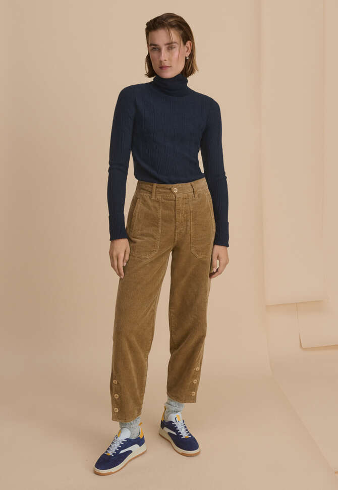Roll-neck sweater, Indigo black, completeTheLook