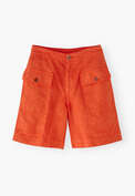 Safari shorts, Vermillion orange, webstill