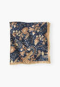 Printed scarf, Midnight orange, webstill