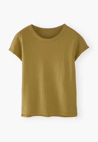 Jersey T-shirt, Olive ochre, webstill