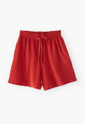 Towelling shorts, Crimson, webstill