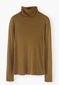 High-neck top, Honey brown, webstill