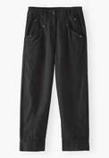 Cropped trousers, Black, webstill
