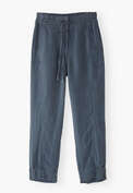 Tapered trousers, Washed ink, webstill