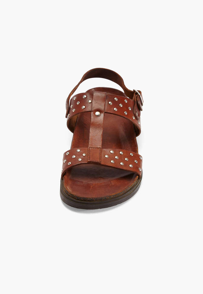 Studded sandals, Light brown, completeTheLook