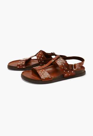 Studded sandals, Light brown, webstill