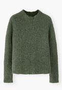 Round-neck sweater, Khaki, webstill