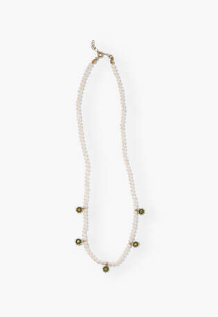 Sunburst necklace, Pearl, webstill