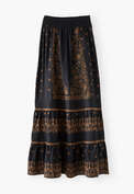 Embroidered skirt, Midnight, webstill
