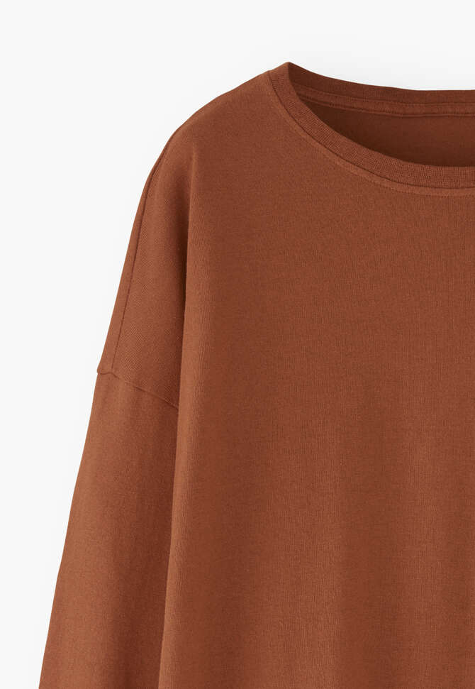 Drop-shoulder top, Chestnut, completeTheLook