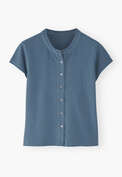 Button-through top, Denim, webstill