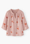 Embroidered blouse, Soft rose, webstill