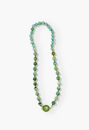 Beaded necklace, Aqua, webstill