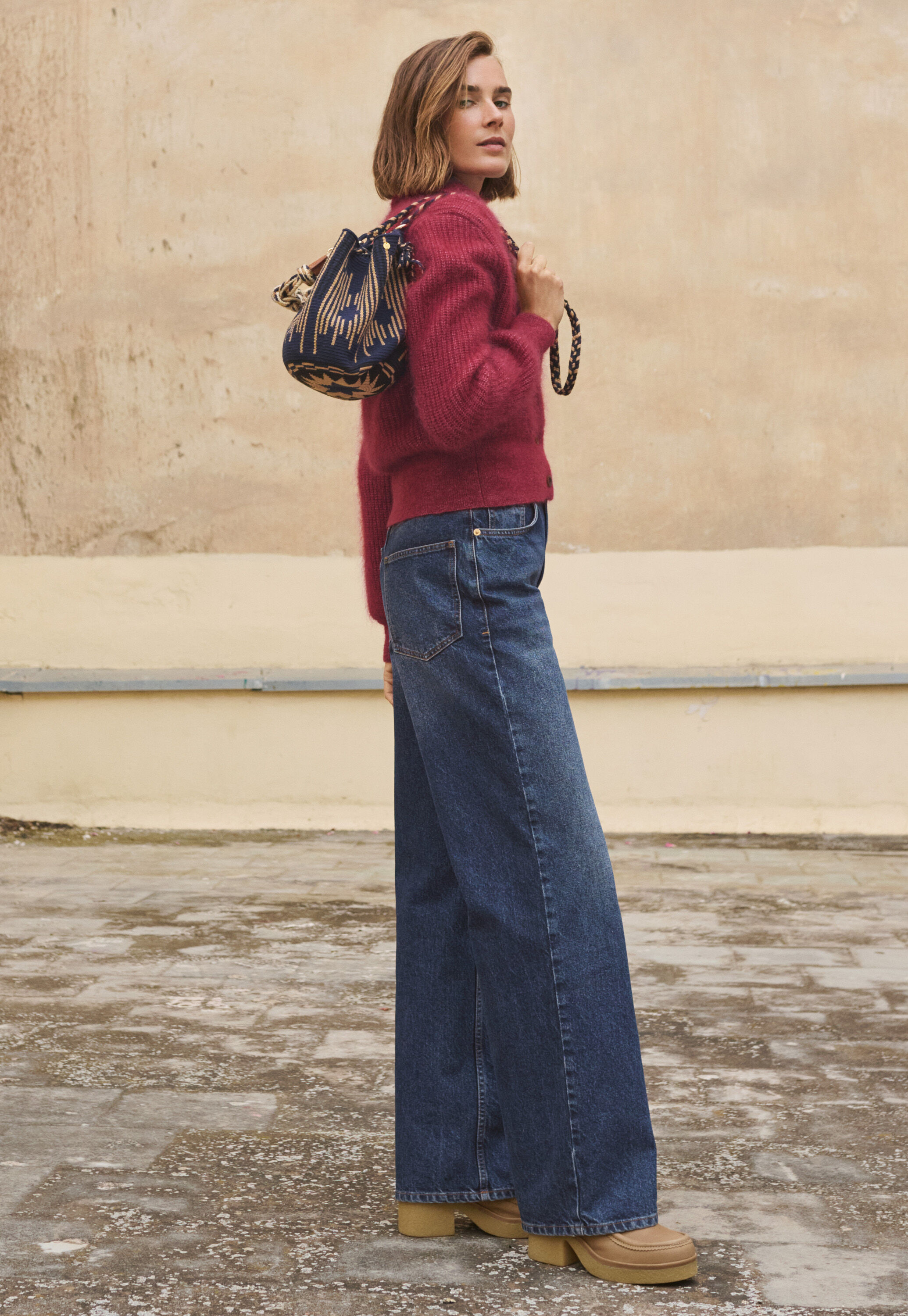 Boyfriend jeans, Dark mid vintage, large