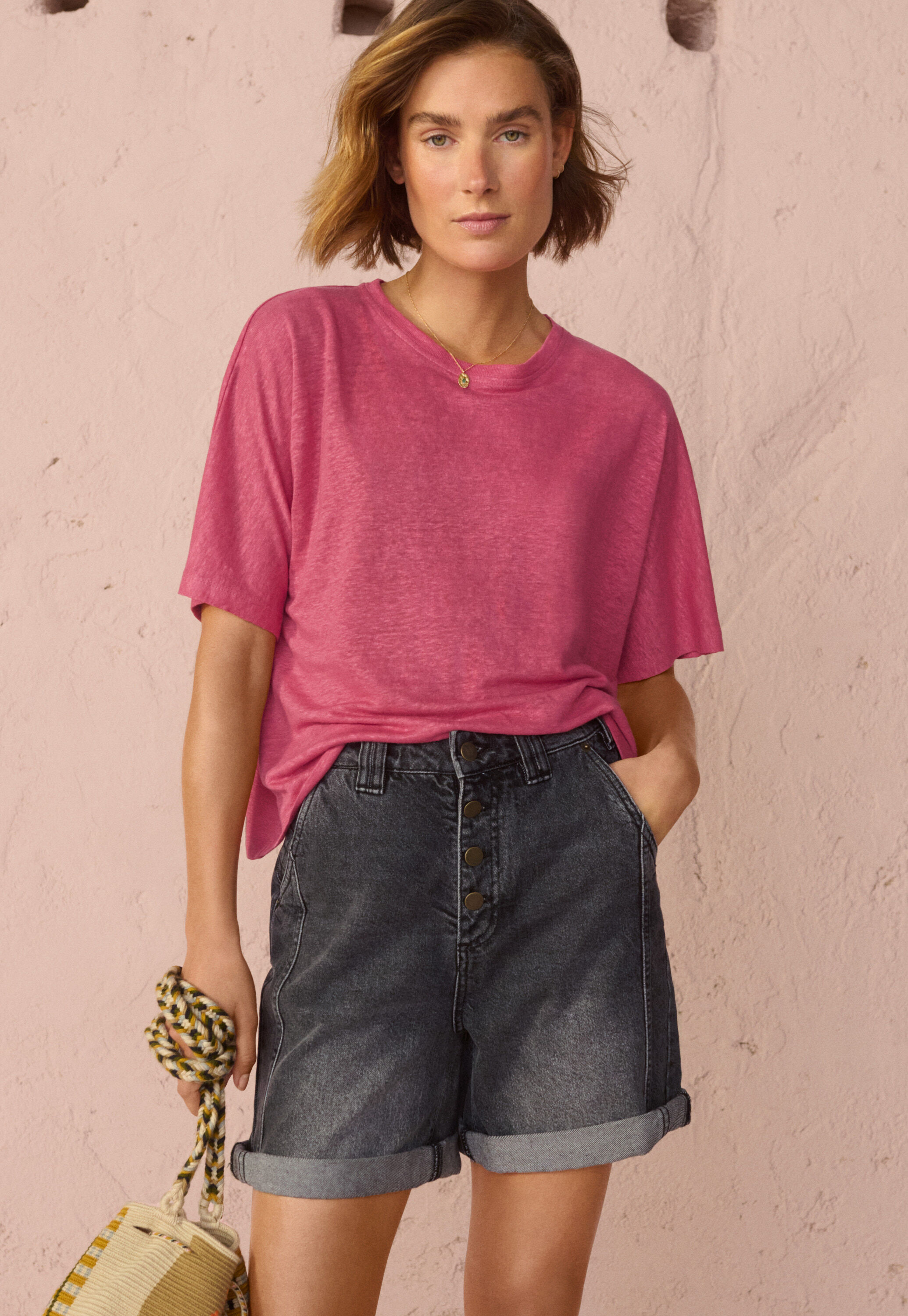 High-neck top
