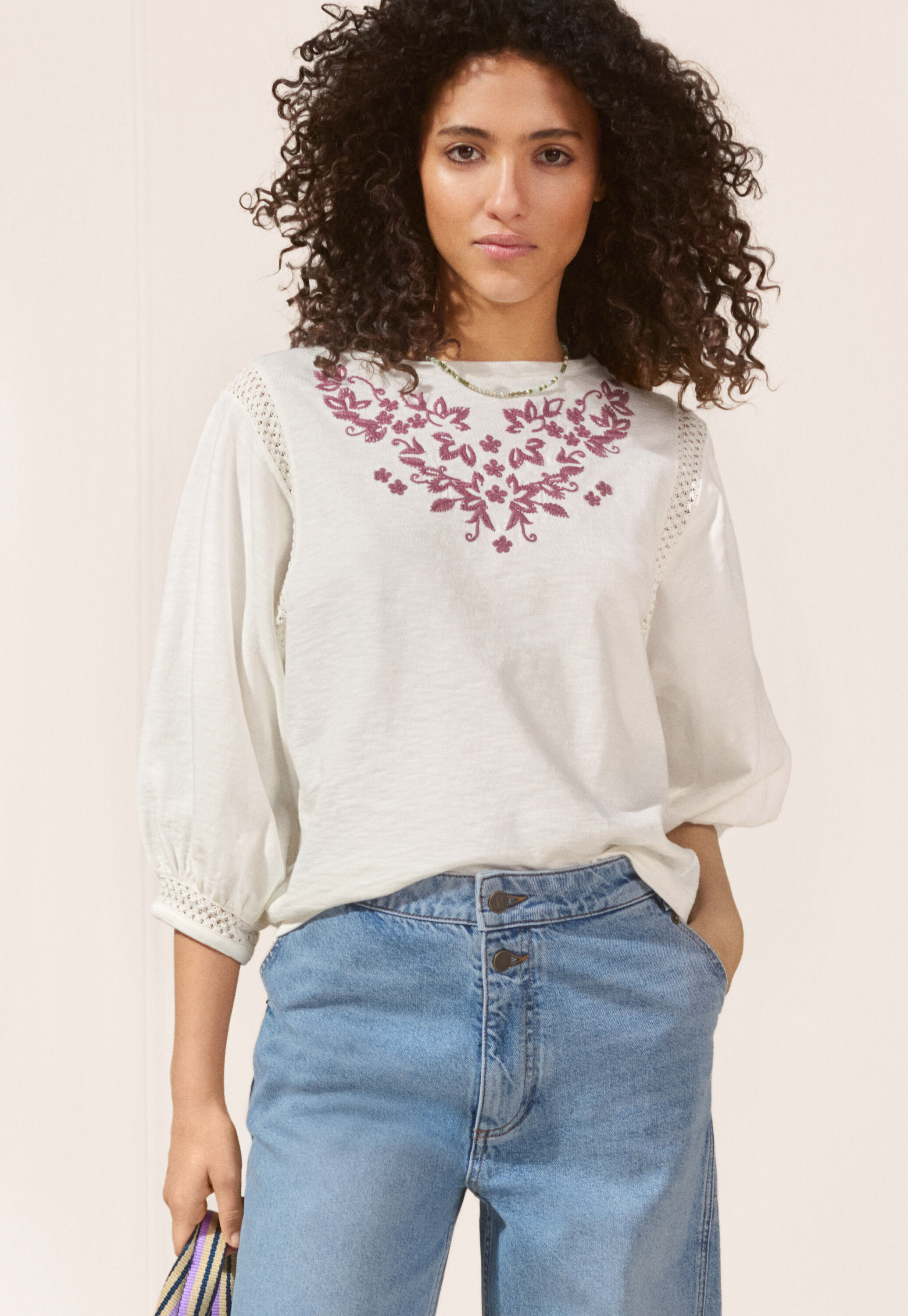 High-neck top