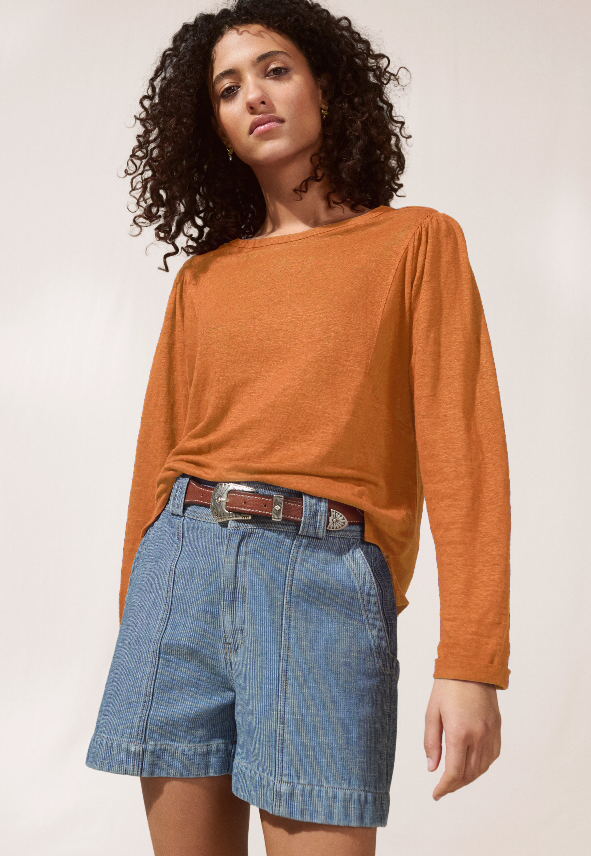 High-neck top