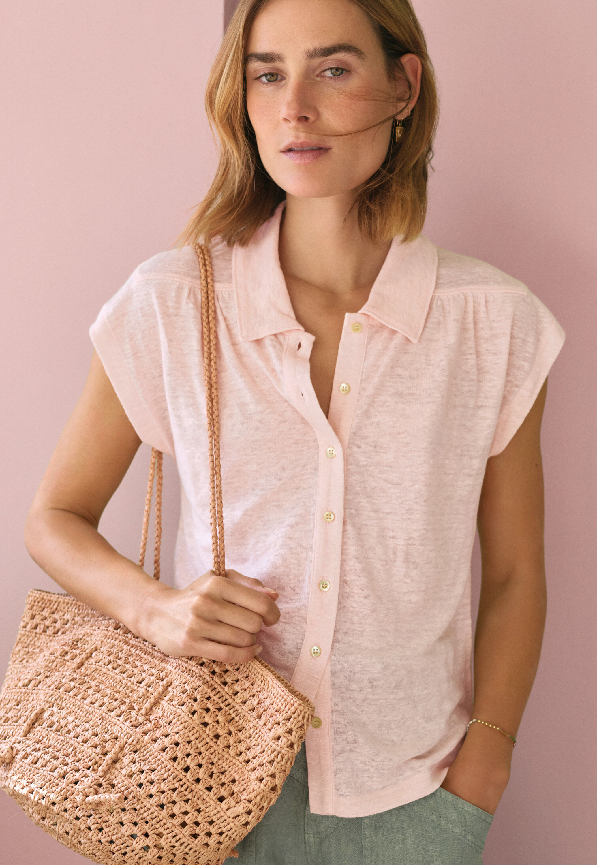 High-neck top