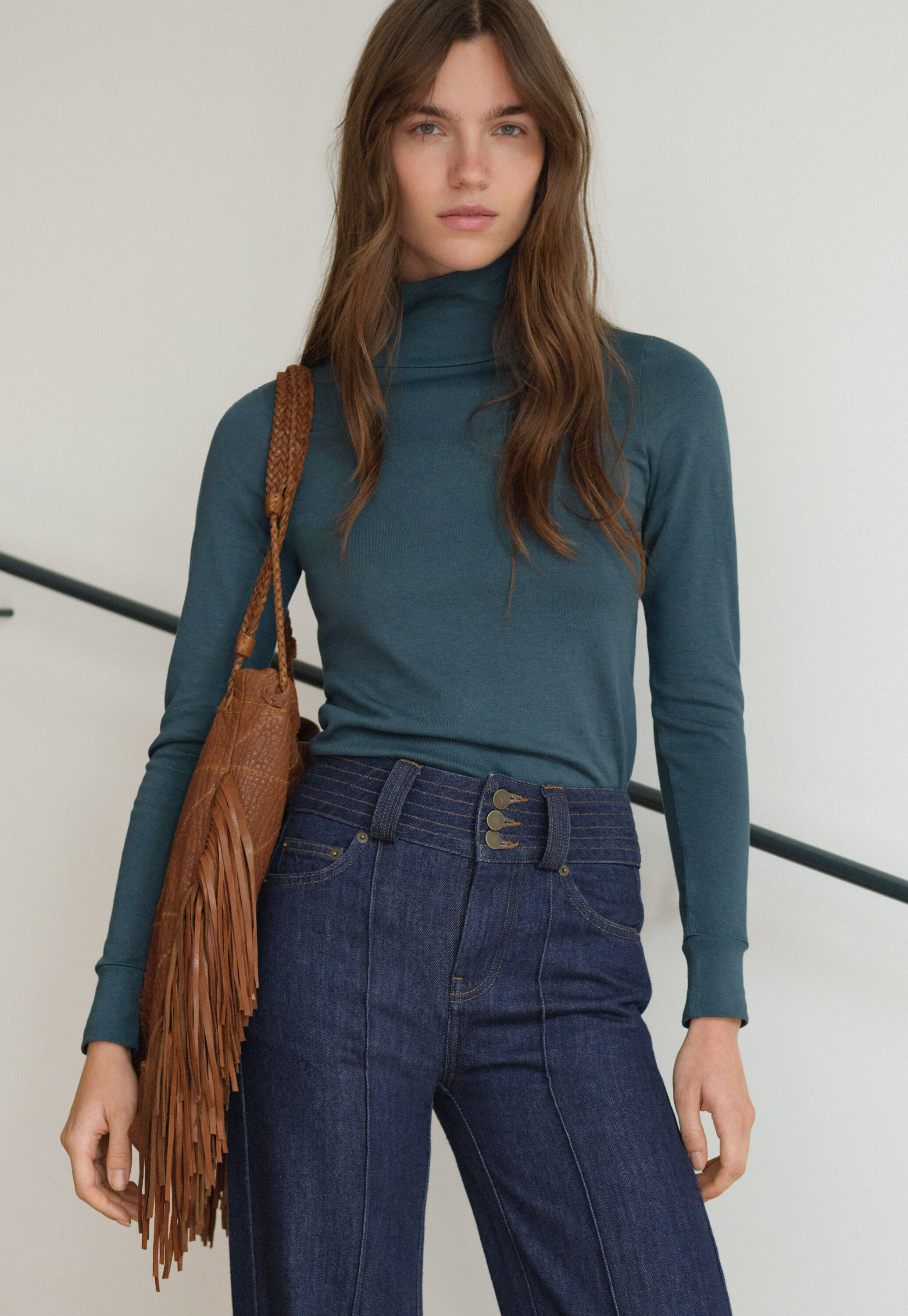 High-neck top