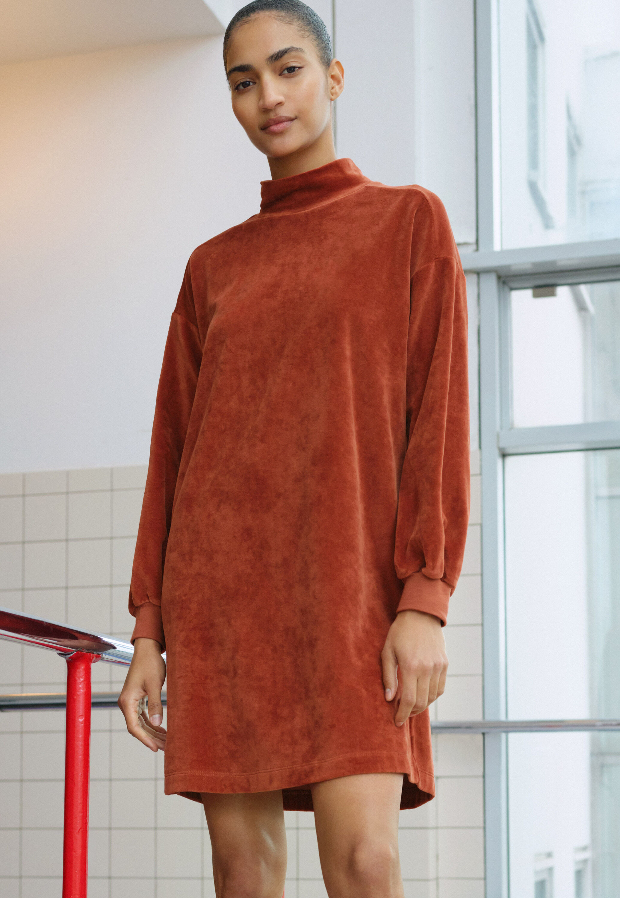 High-neck top