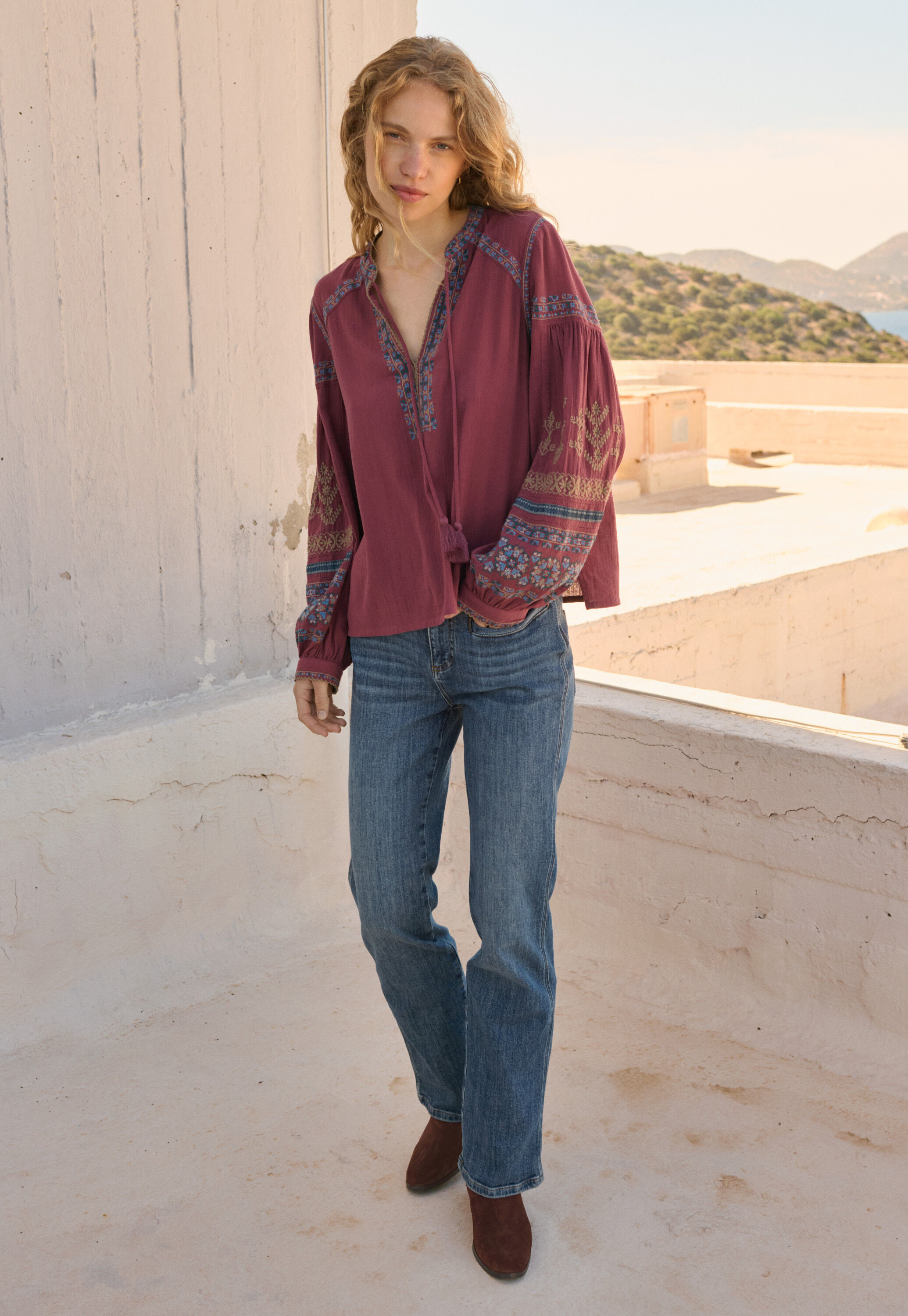 Embroidered blouse