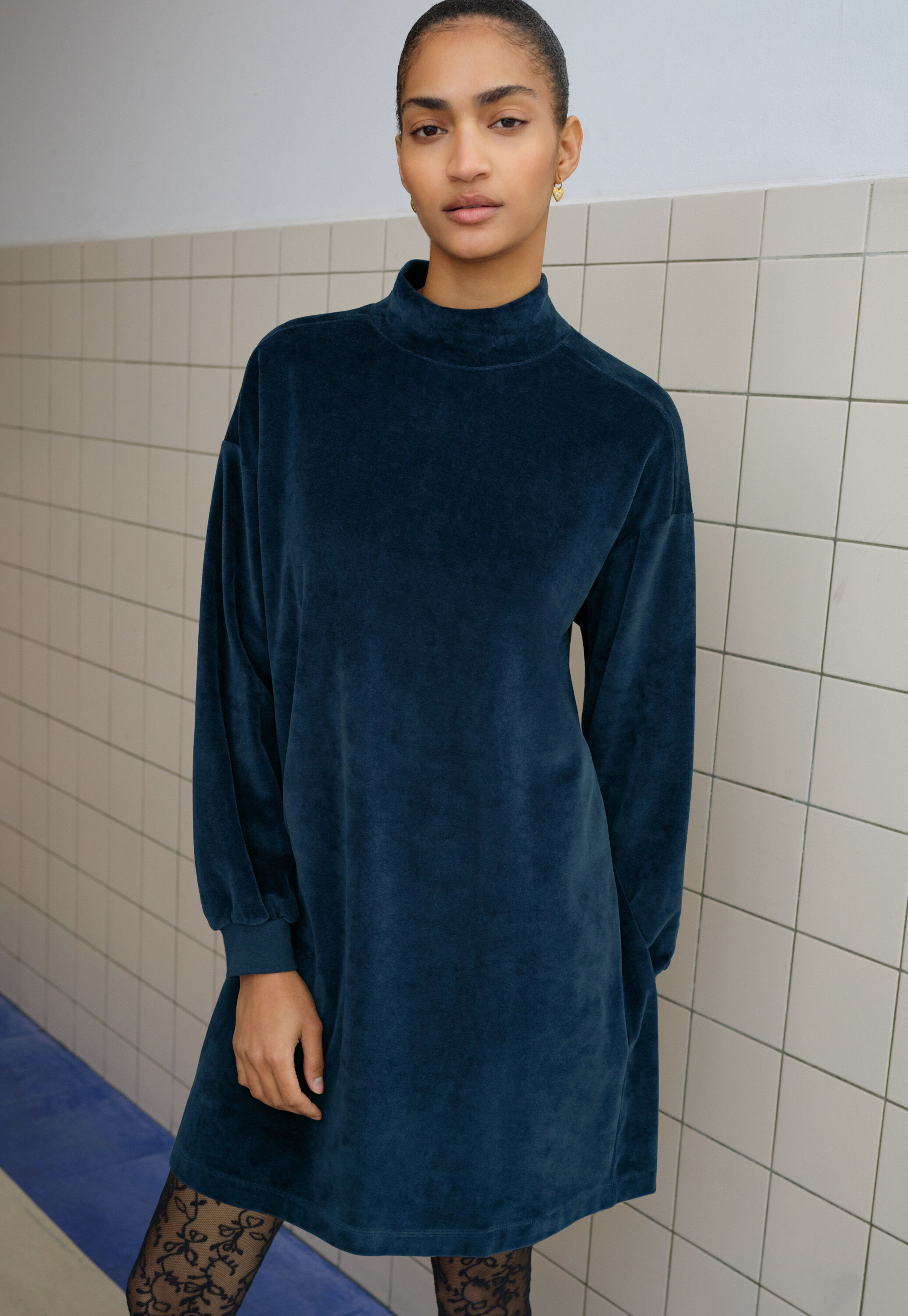 High-neck top