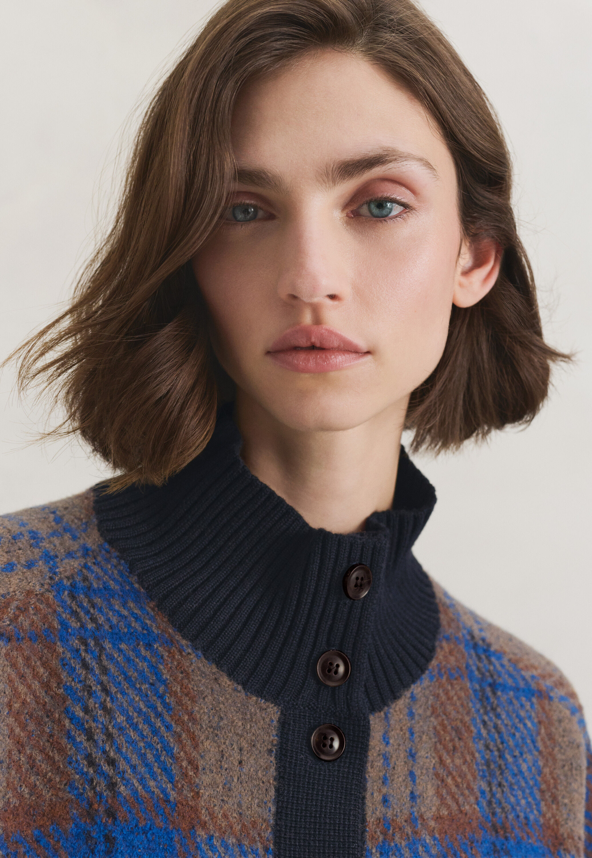 Lace-stitch sweater