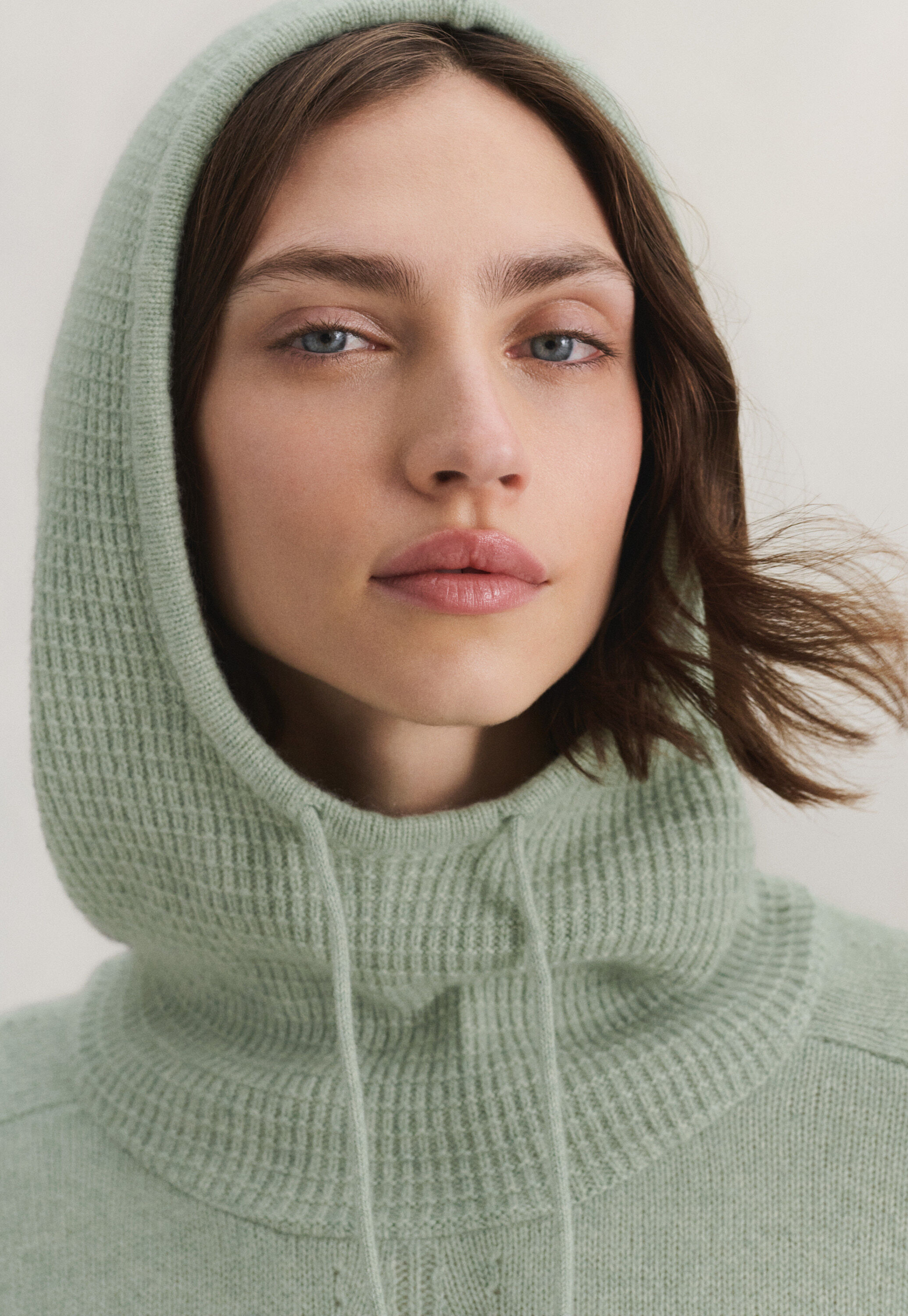 Lace-stitch sweater