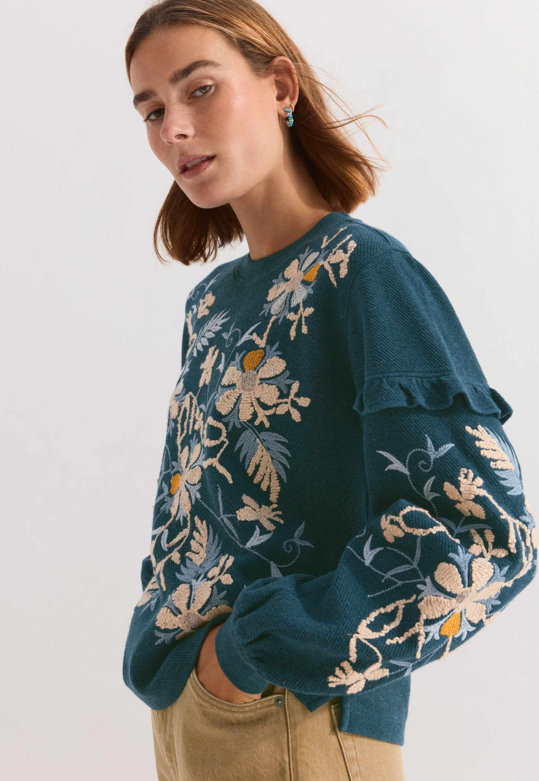 High-neck top