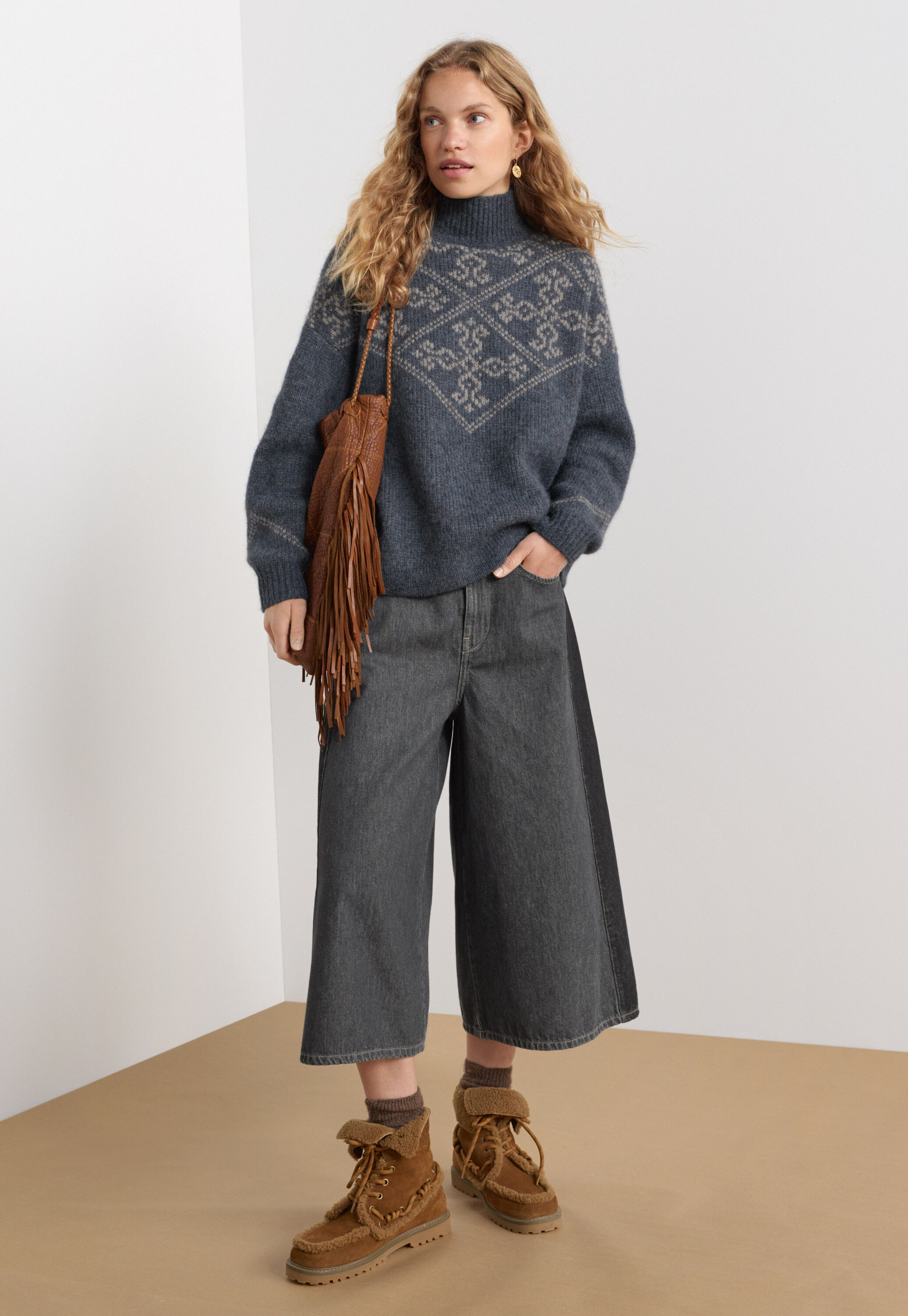 Jacquard sweater