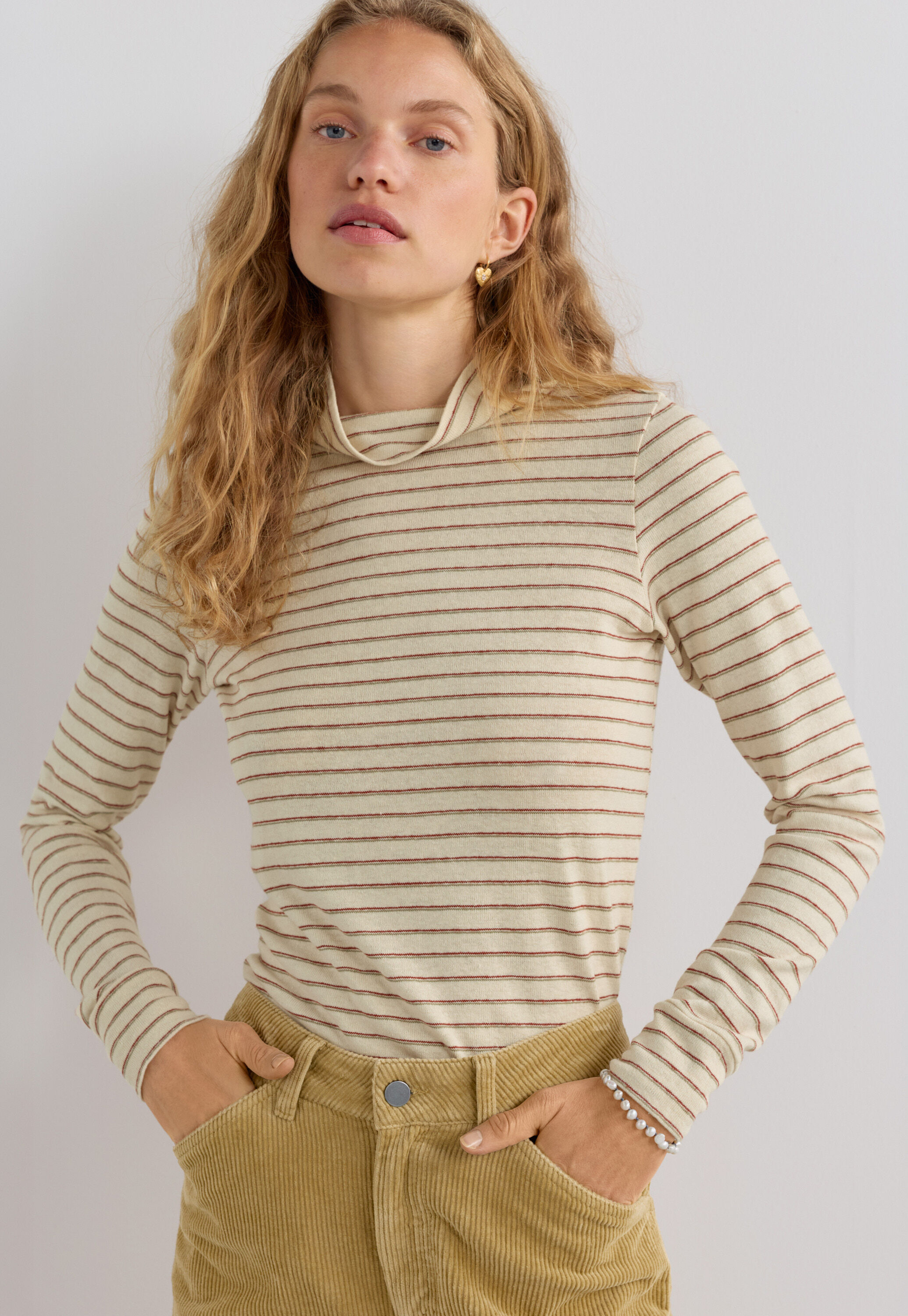 High-neck top
