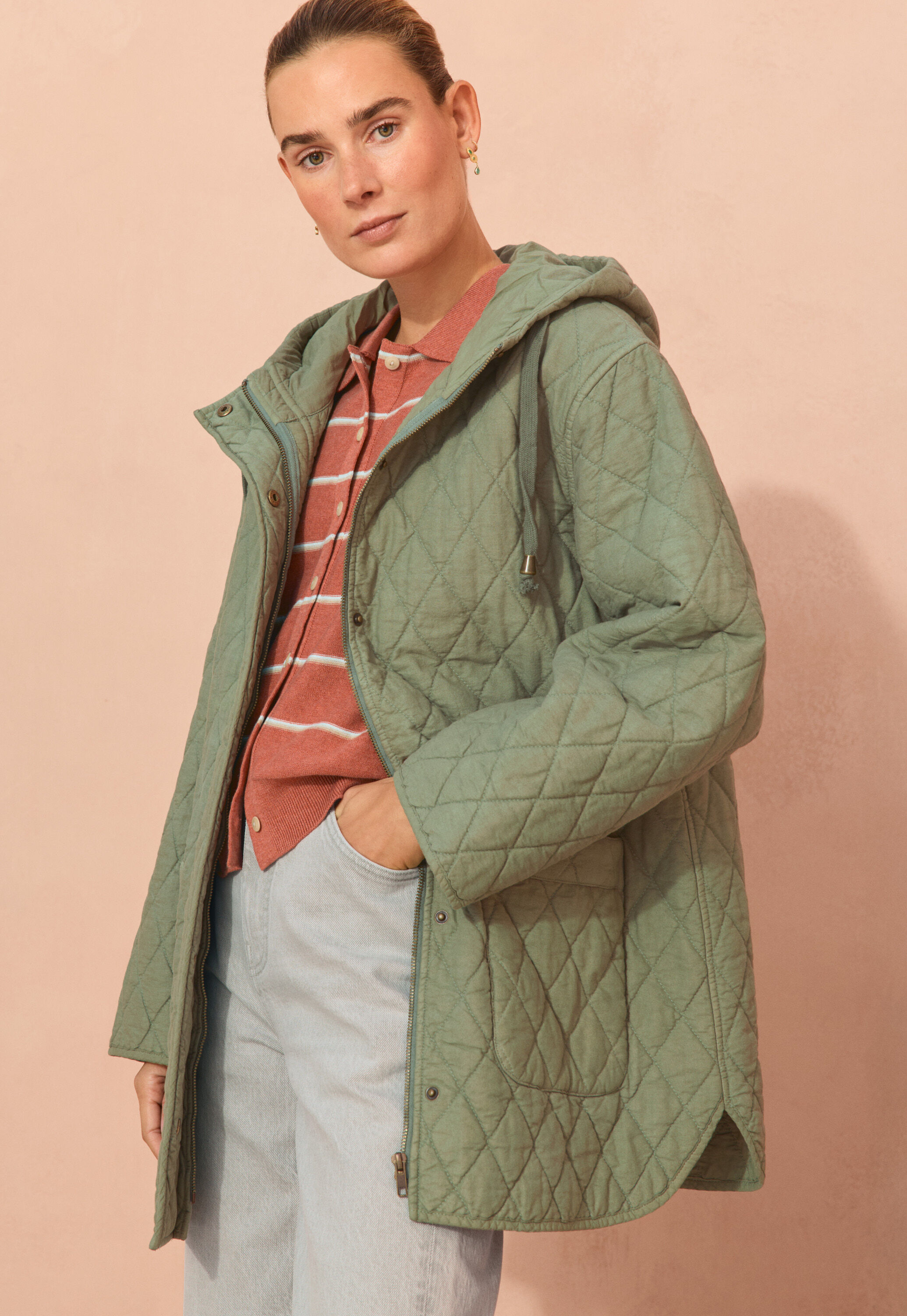 Cable-stitch cardigan