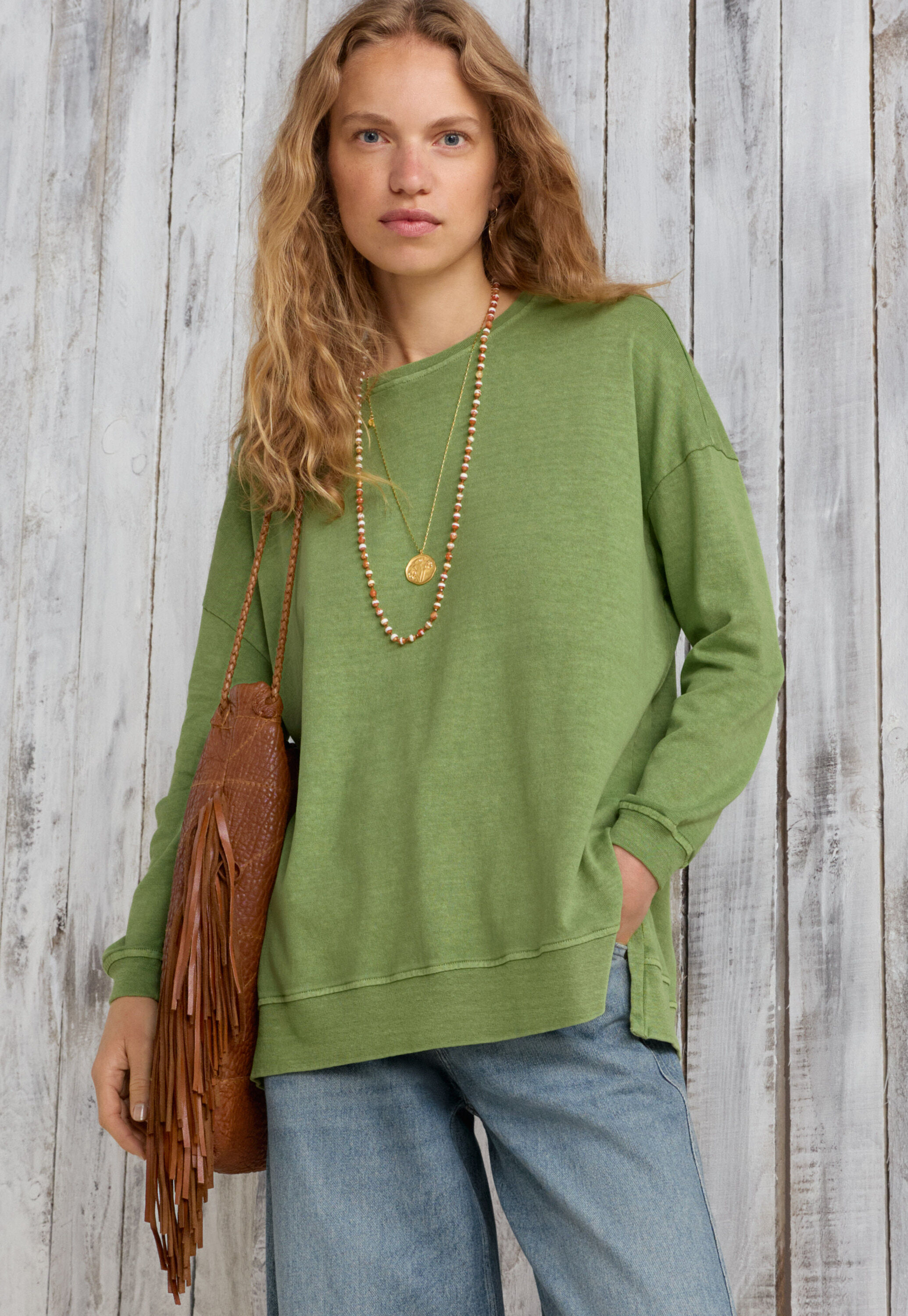 High-neck top