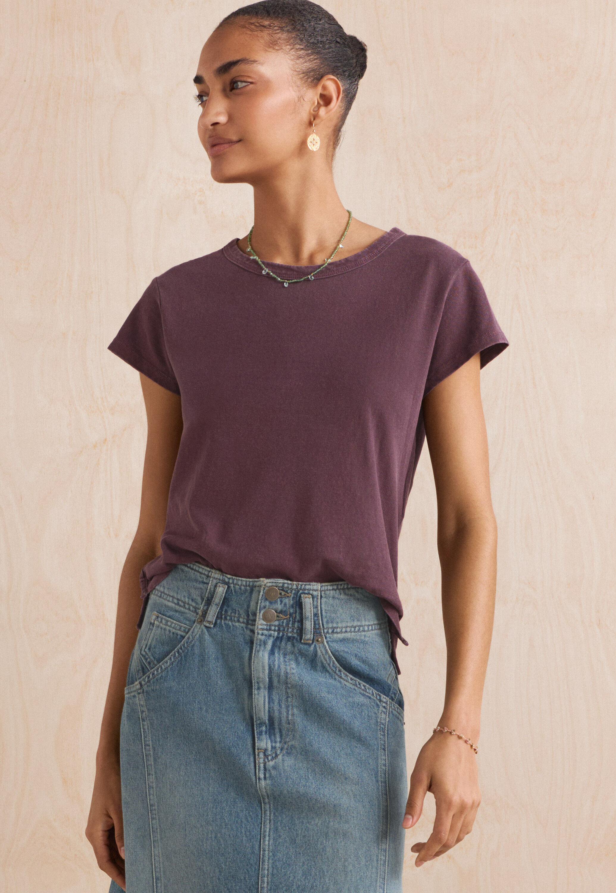 High-neck top