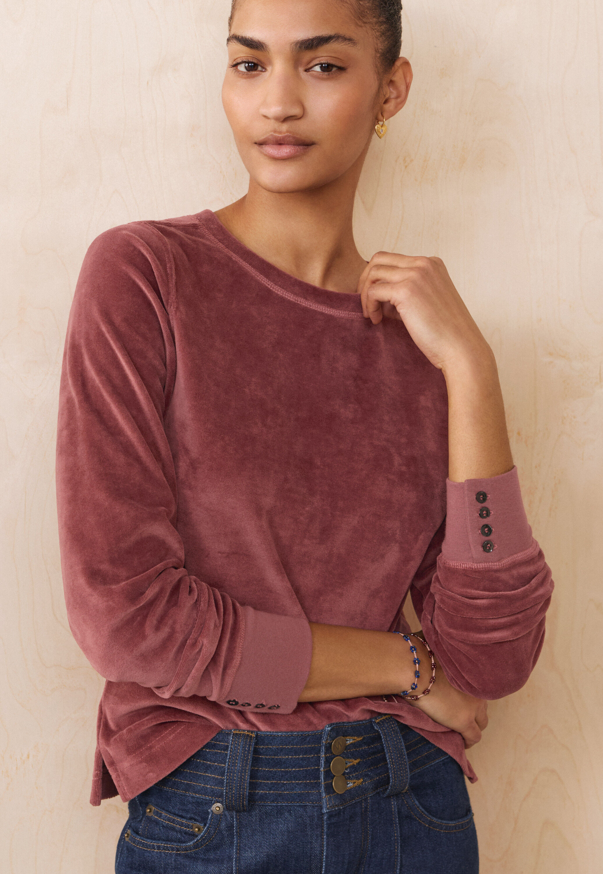 High-neck top