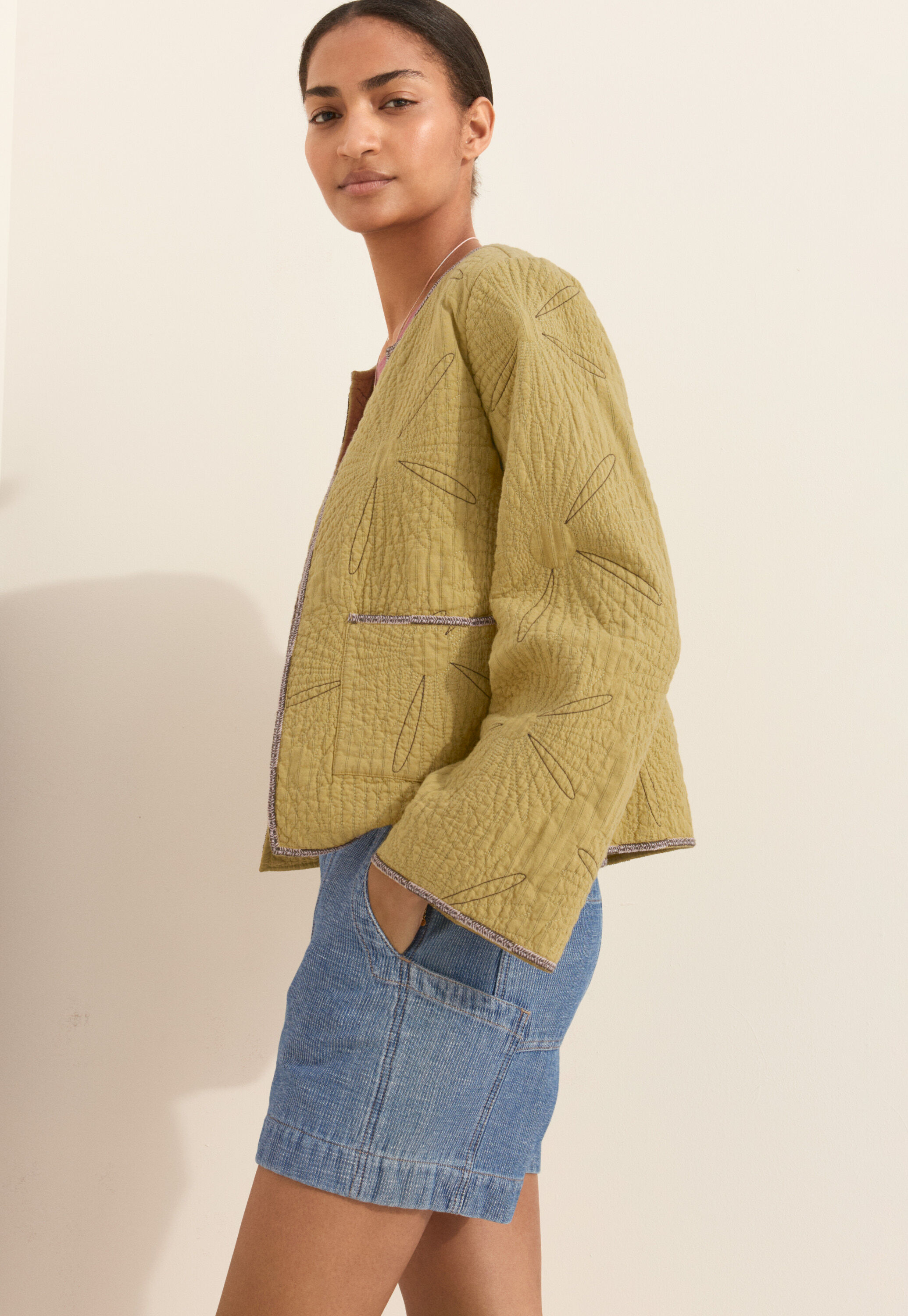 Daisy quilted jacket