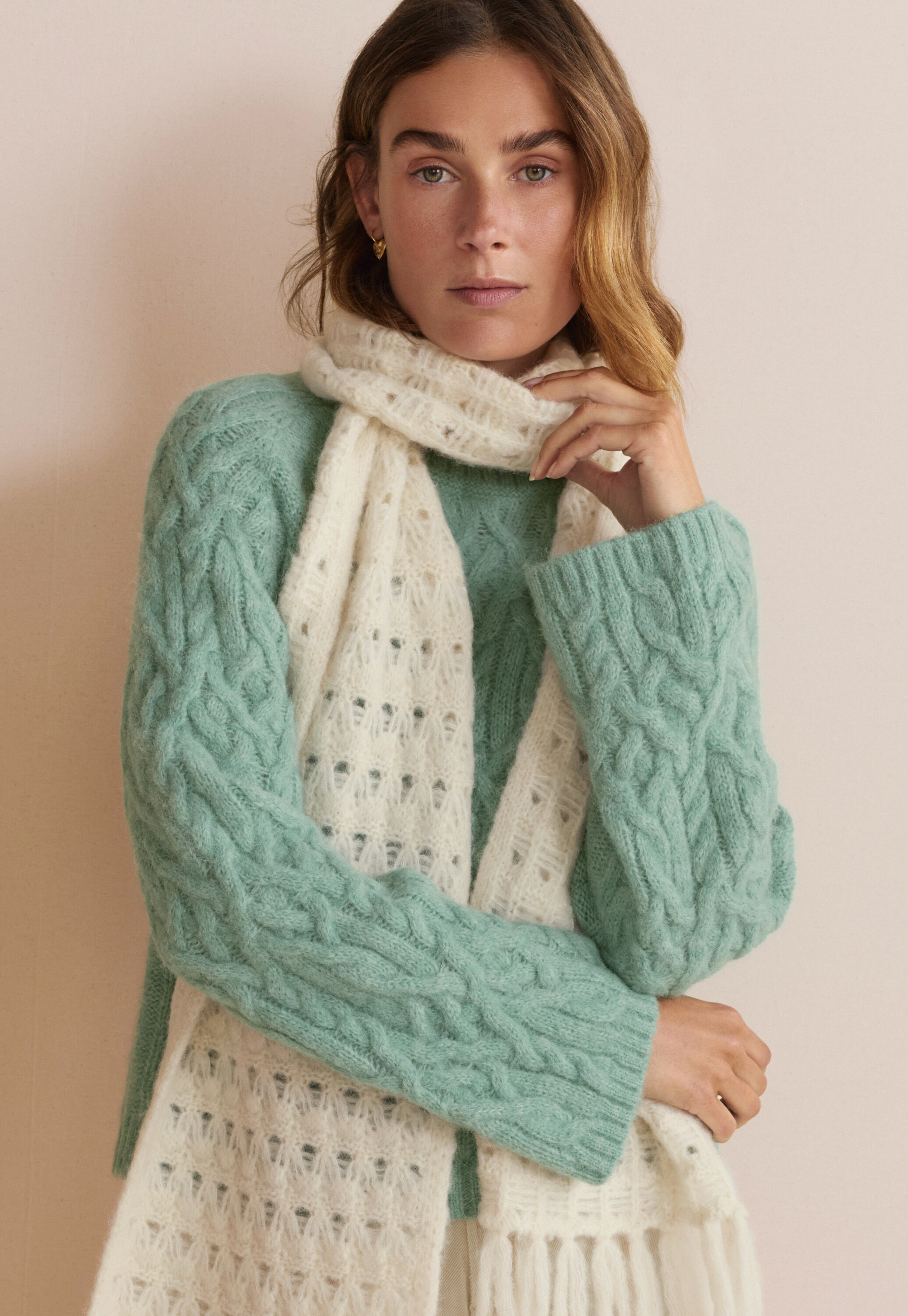 Crochet stitch scarf