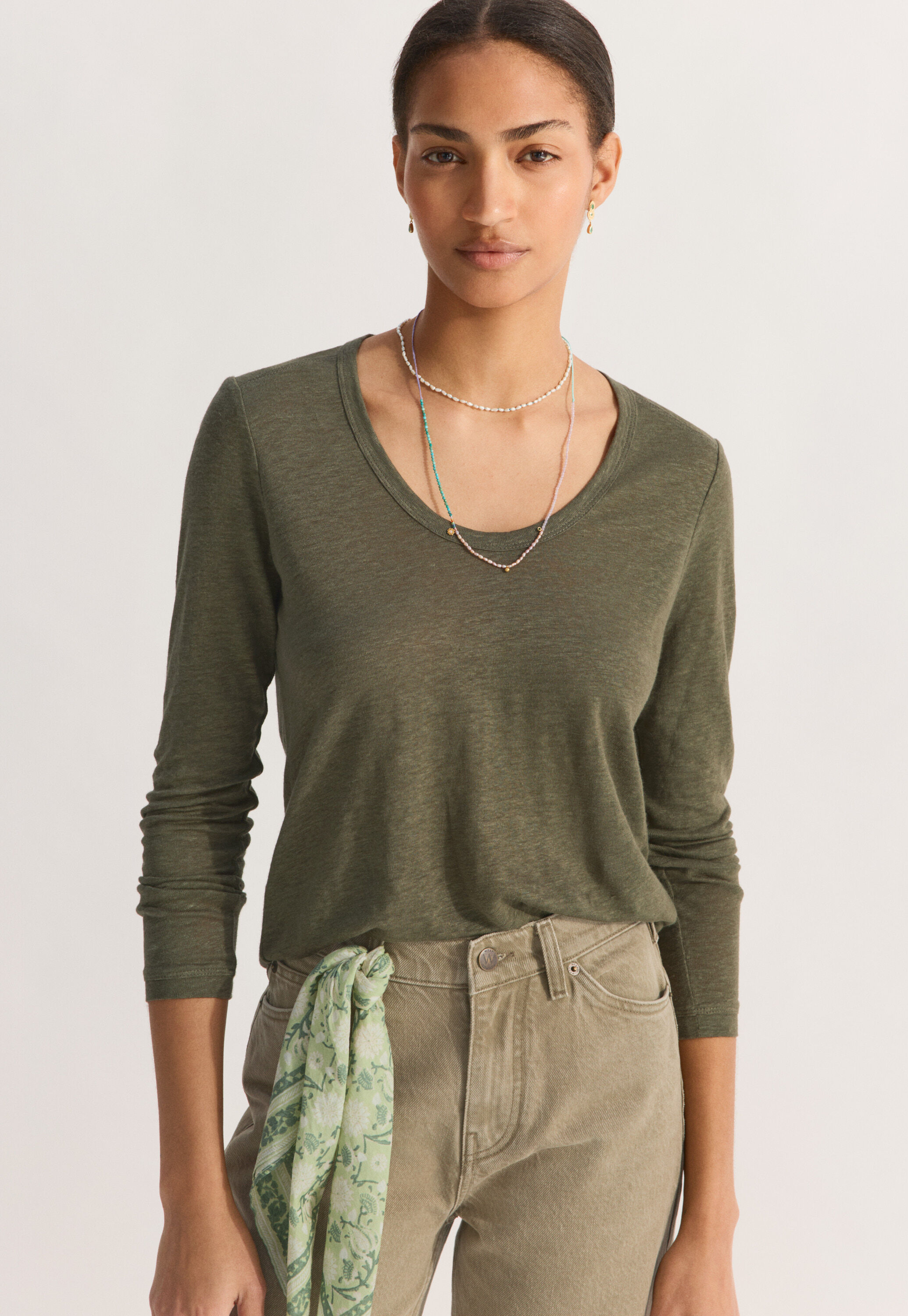 High-neck top