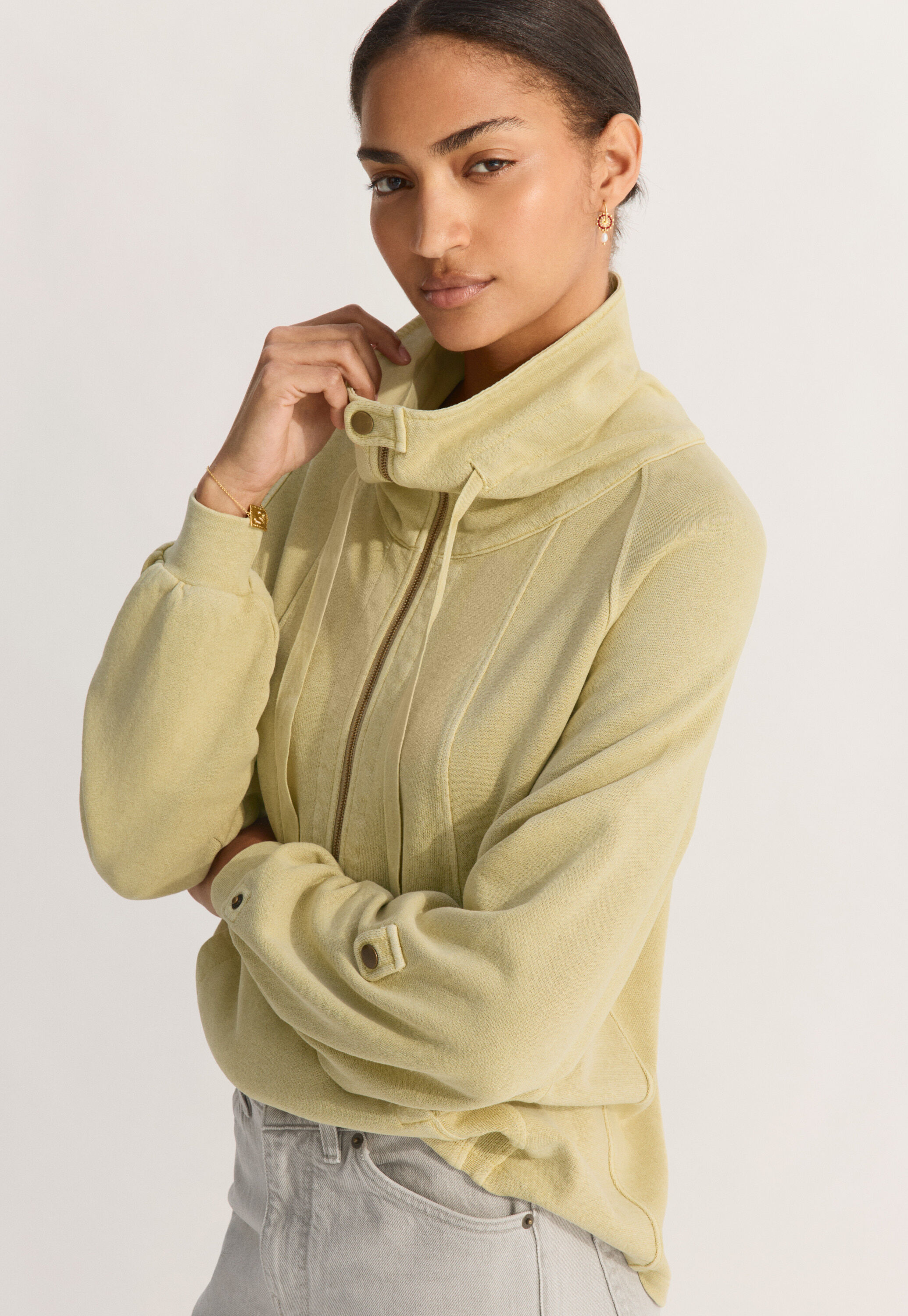 High-neck top