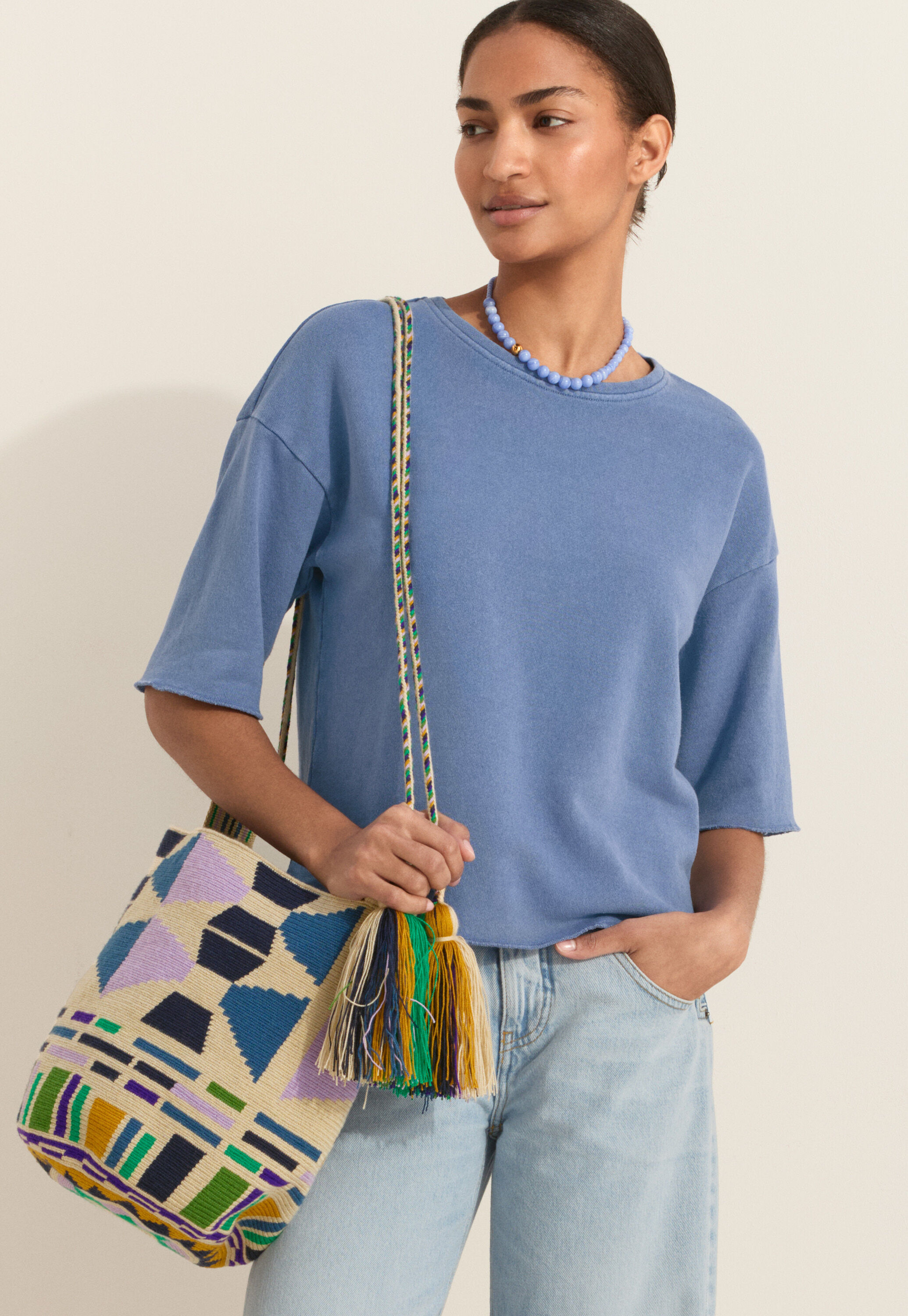 High-neck top