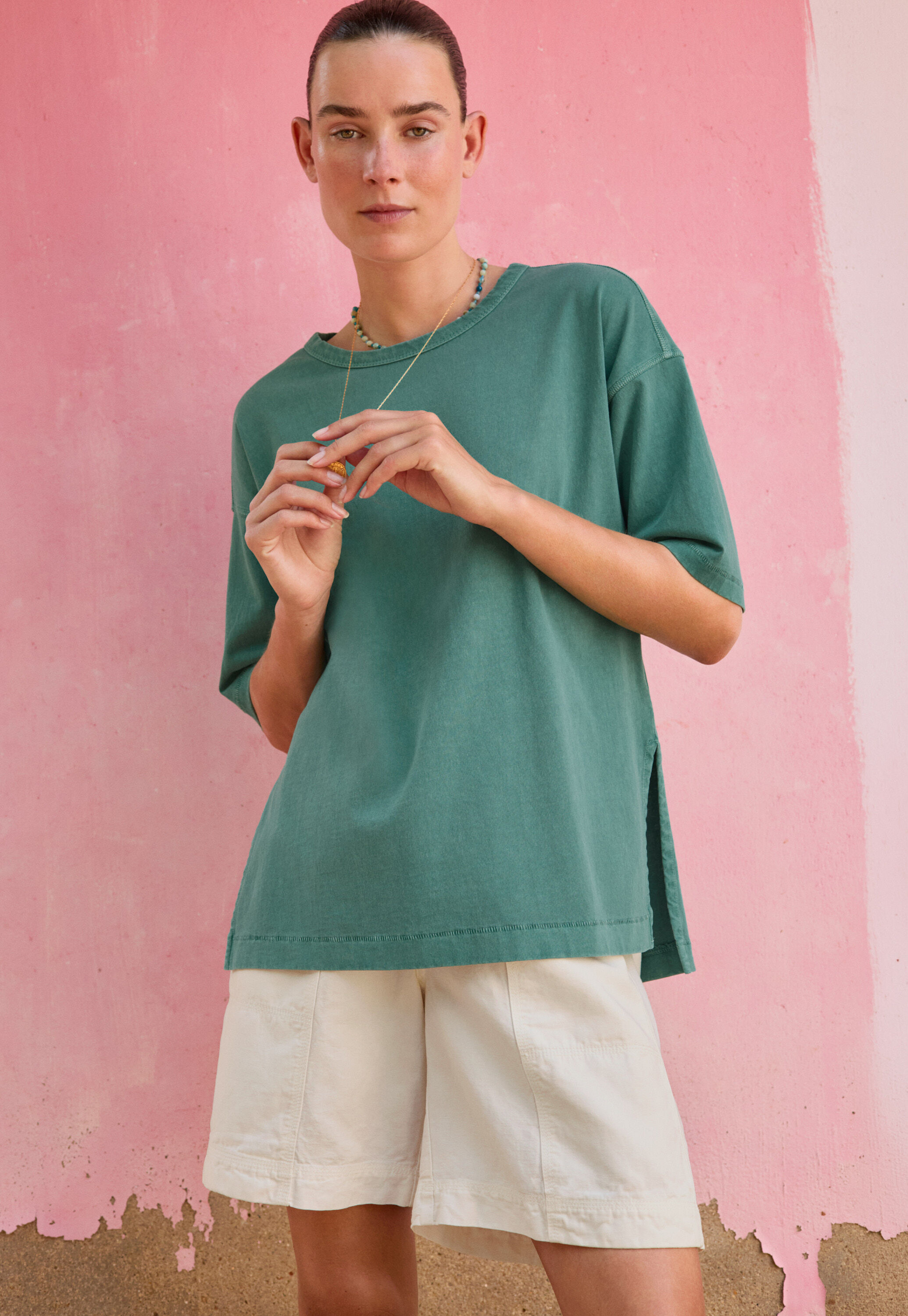 High-neck top