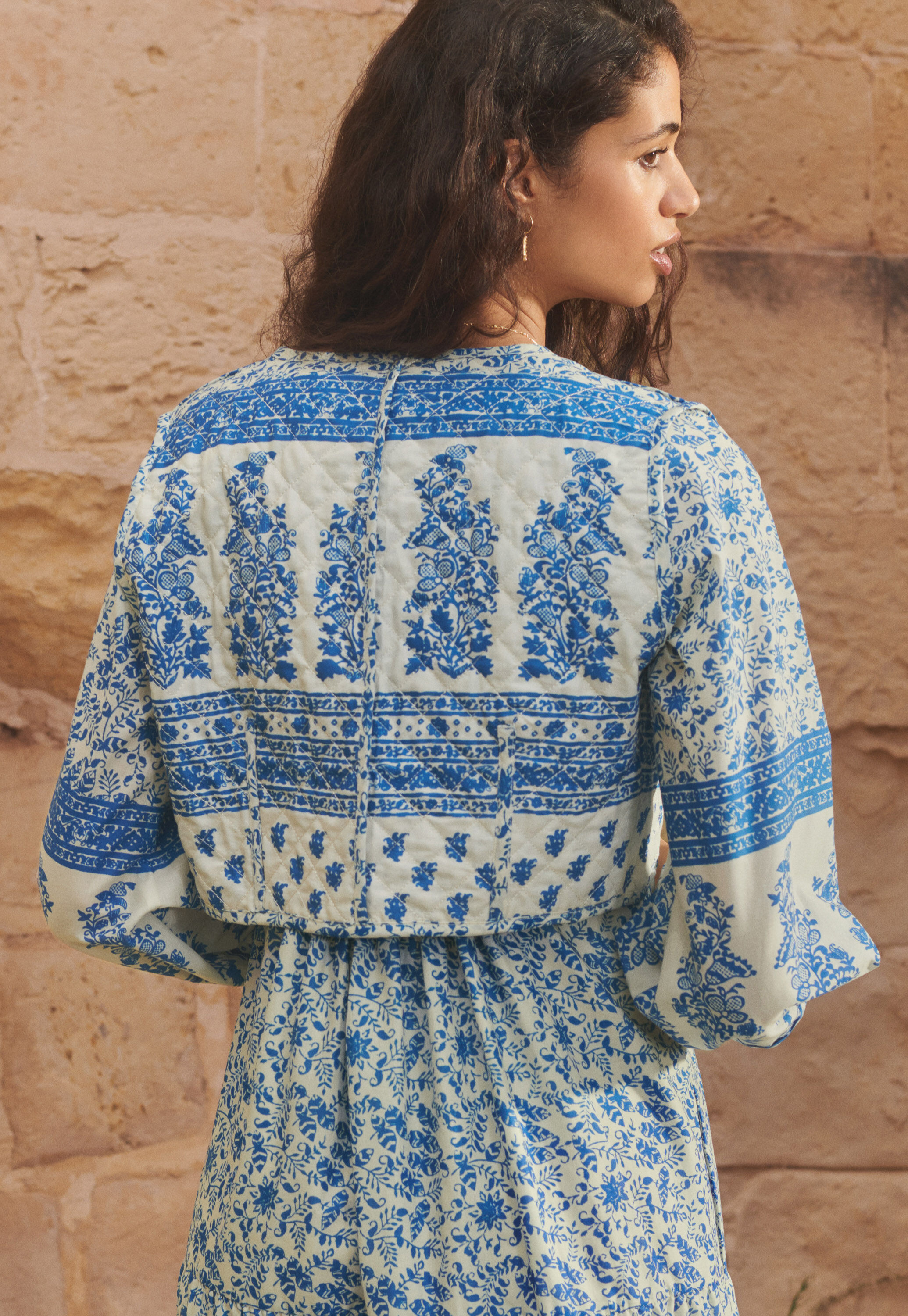 Cable-stitch cardigan