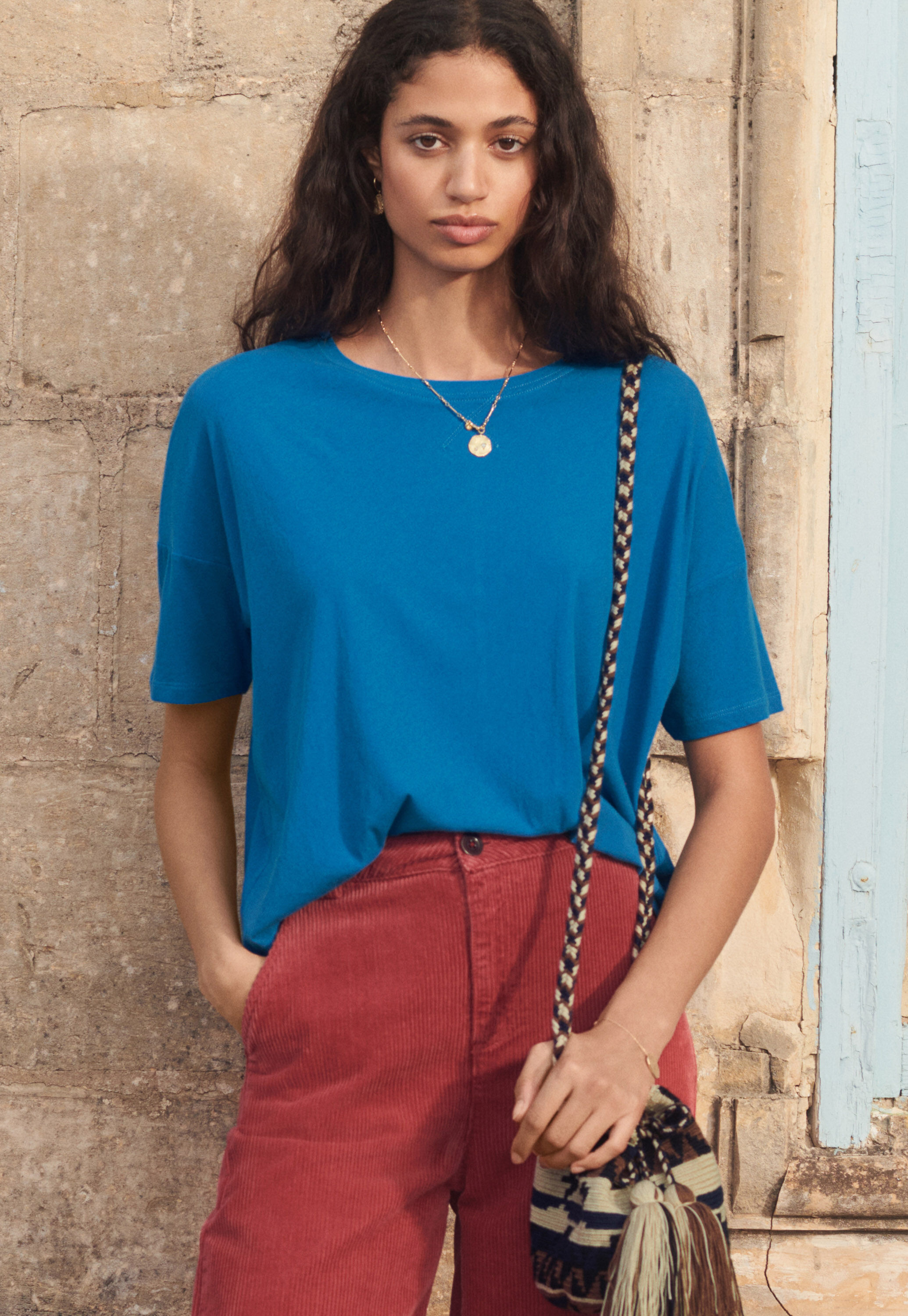 High-neck top