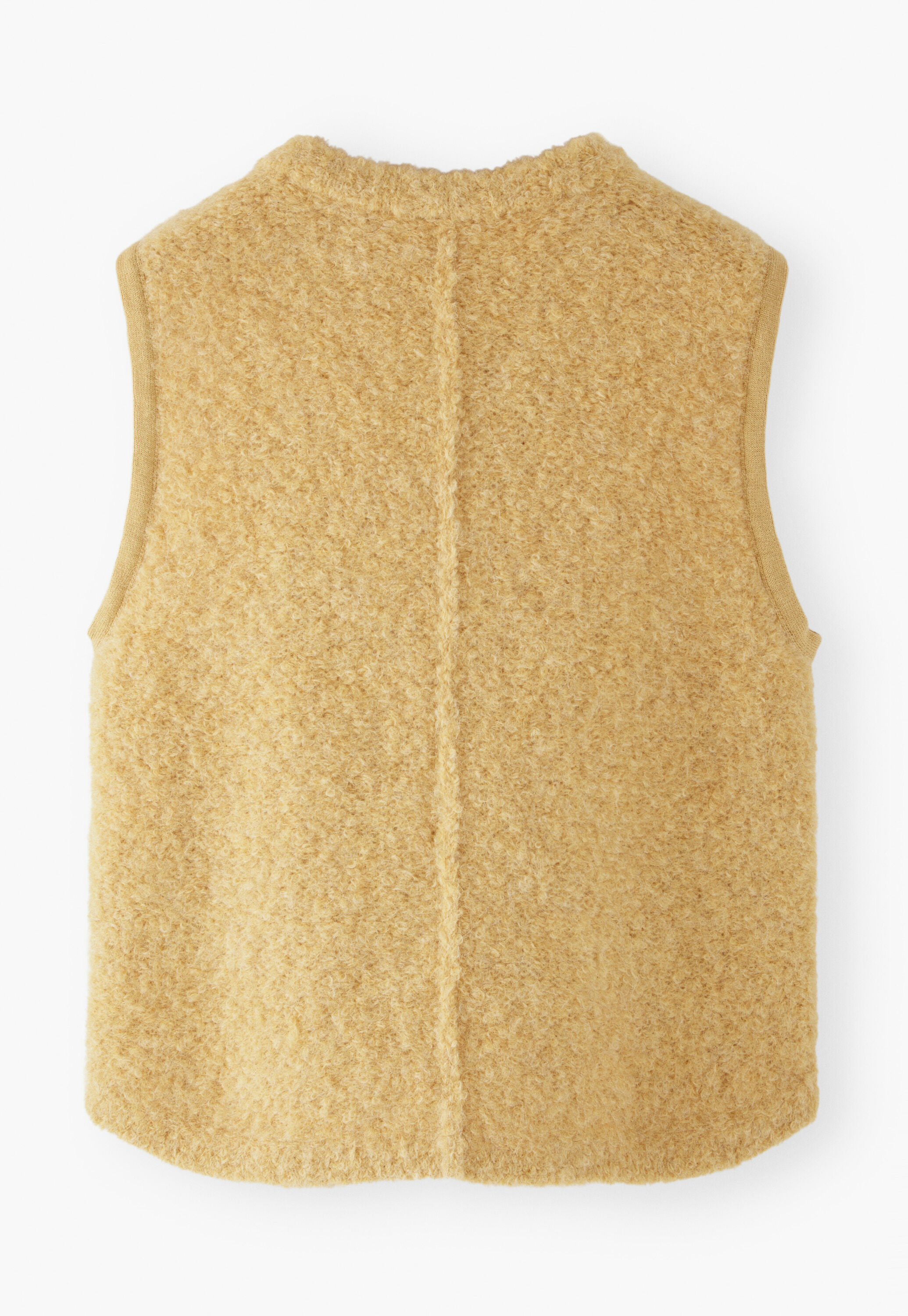 Knitted gilet, Sand yellow, large