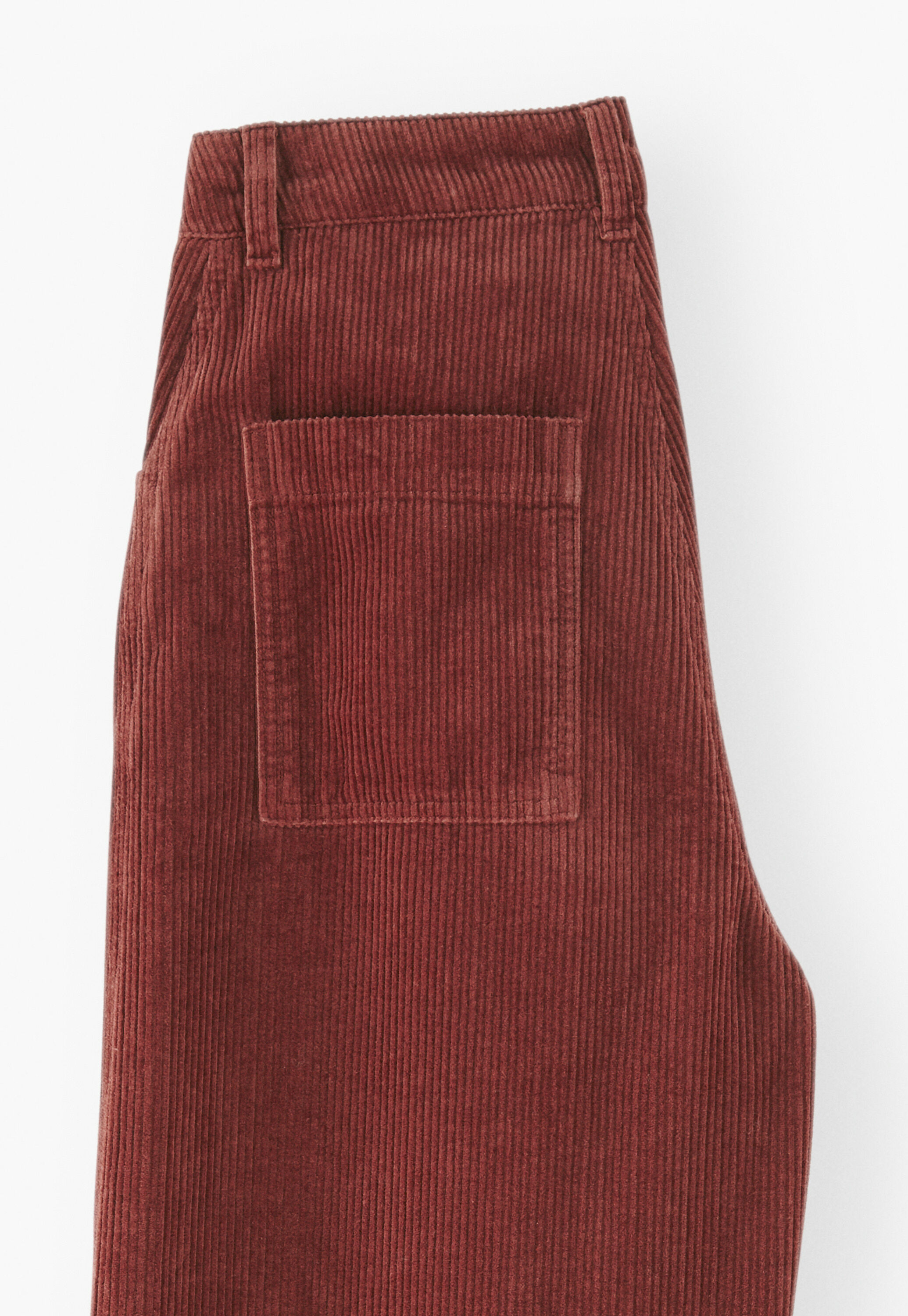 Horseshoe cord trouser, Chilli brown, large