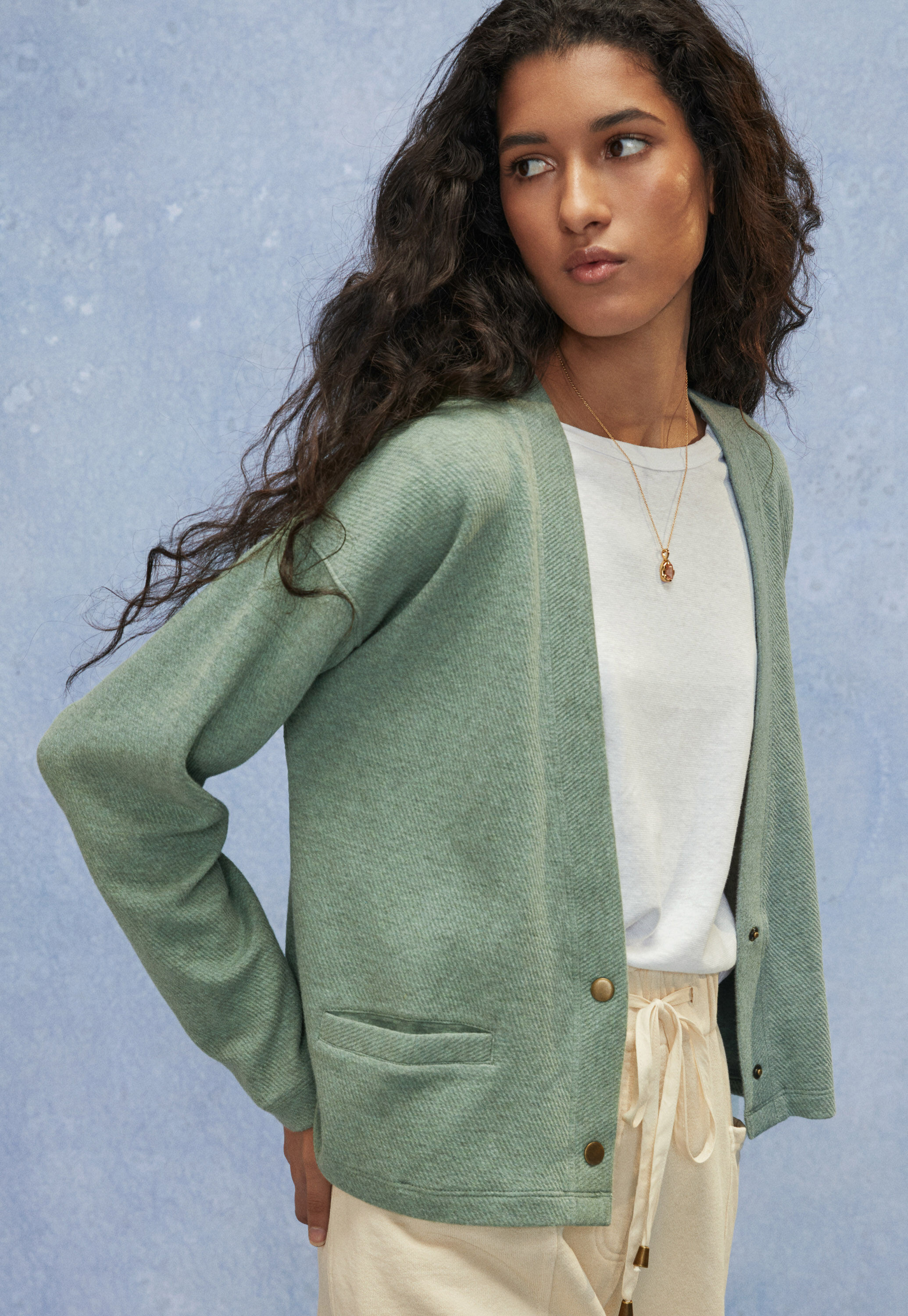 High-neck top