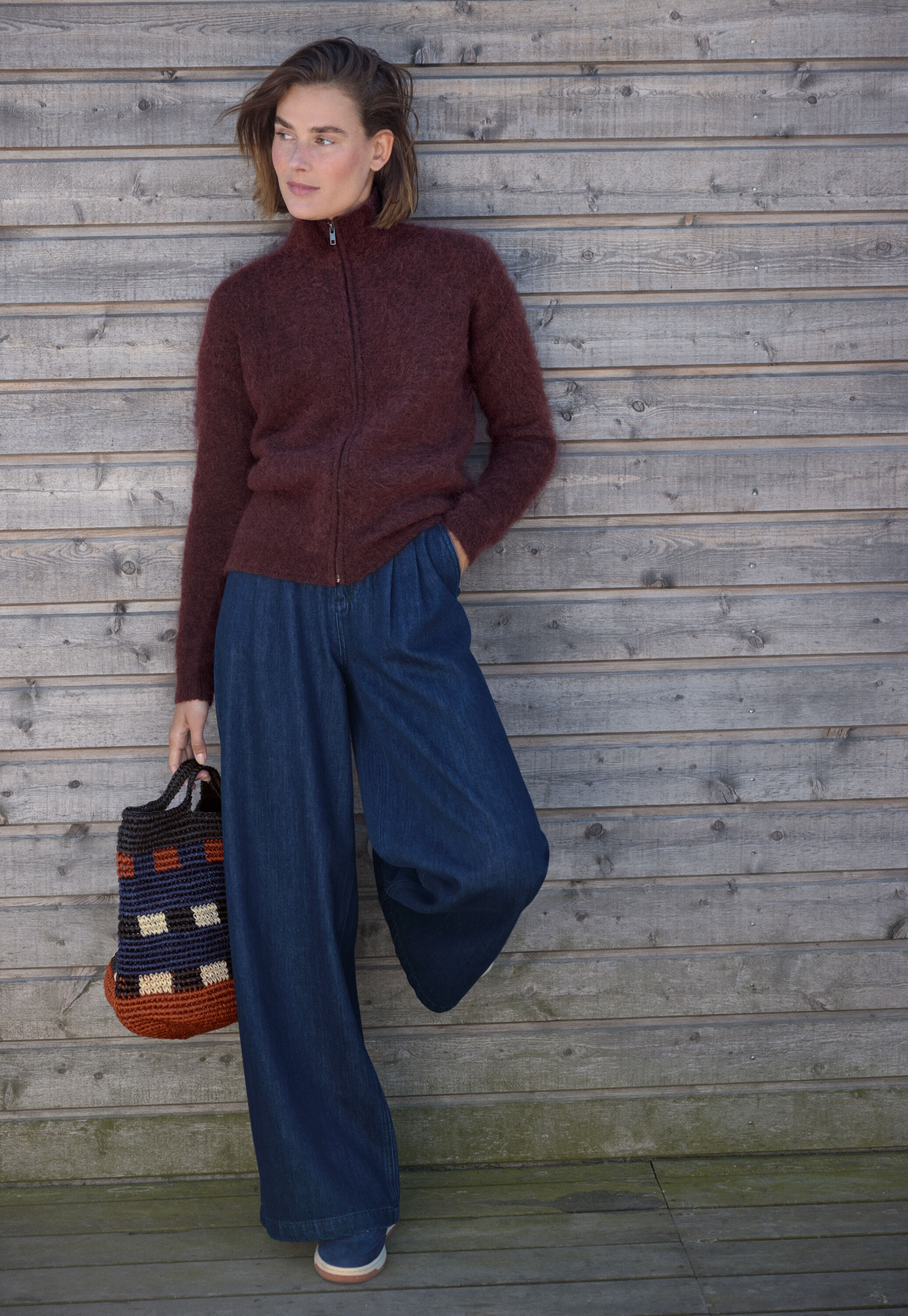 Zip-up sweater