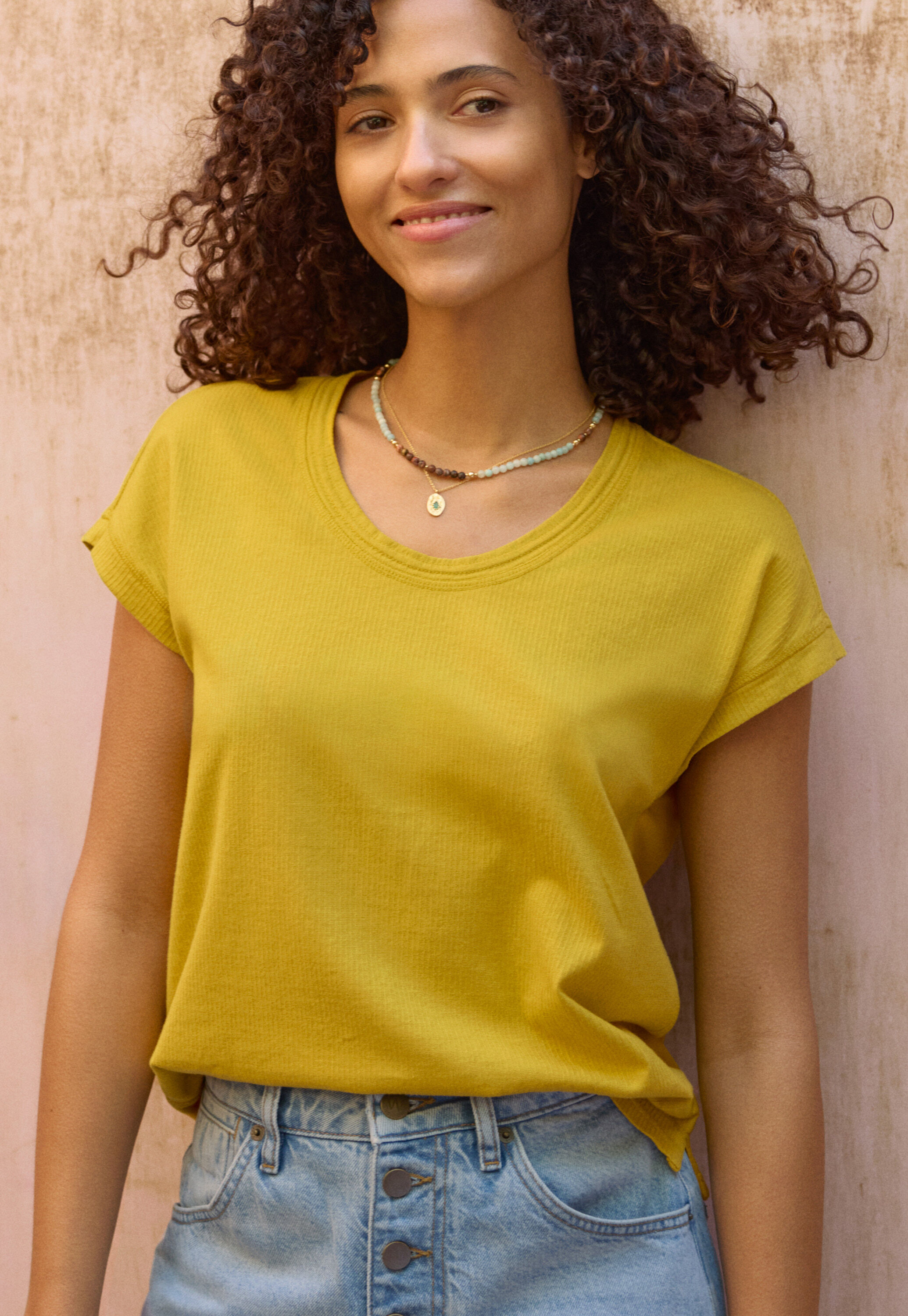 High-neck top