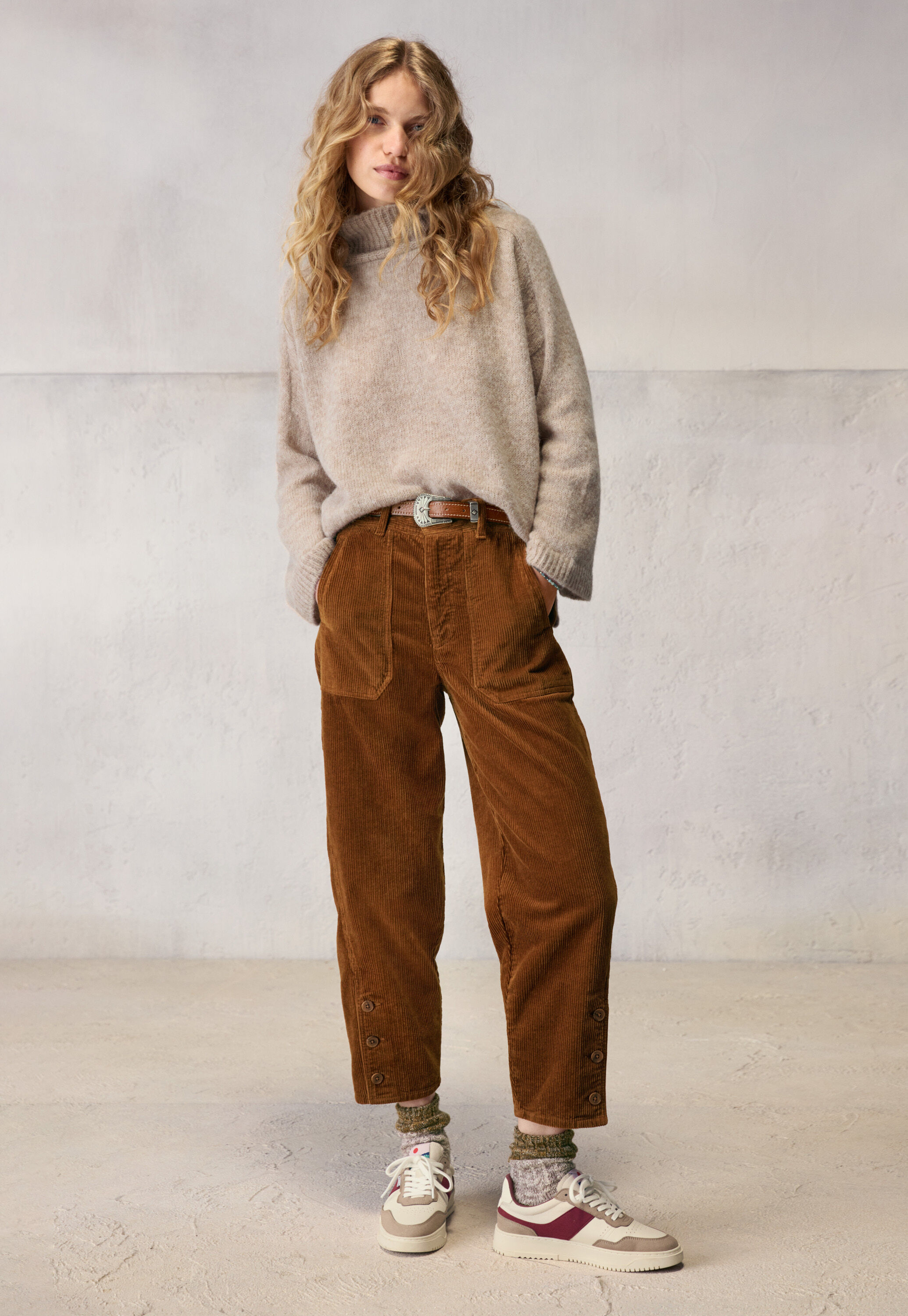 High-neck sweater